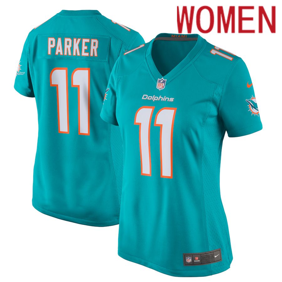 Women Miami Dolphins 11 DeVante Parker Nike Green New Game NFL Jersey
